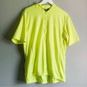 PERFORMANCE Bike Neon Fitted Short Sleeve Cycling Jersey 1/2 Zip XL